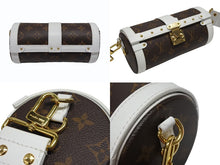 画像をギャラリービューアに読み込む, 極美品 LOUIS VUITTON ルイヴィトン パピヨントランク ショルダーバッグ M81485 モノグラムレザー ブラウン ホワイト ゴールド金具 中古 4b007721