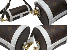 画像をギャラリービューアに読み込む, 極美品 LOUIS VUITTON ルイヴィトン パピヨントランク ショルダーバッグ M81485 モノグラムレザー ブラウン ホワイト ゴールド金具 中古 4b007721