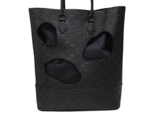 Load image into Gallery viewer, 新品同様 LOUIS VUITTON ルイヴィトン コムデギャルソン 川久保玲 トートバッグ M58661 ウィズホールズMM モノグラムアンプラント ブラック 中古4b007722