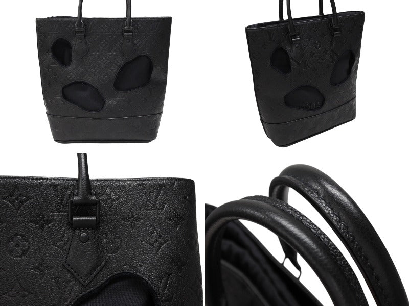 極美品 LOUIS VUITTON ルイヴィトン × COMME des GARCONS コムデギャルソン ウィズホールズPM トートバッグ M45887 川久保玲 中古 4b007723