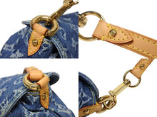 Load image into Gallery viewer, 極美品 LOUIS VUITTON ルイヴィトン ミニプリーティ ハンドバッグ M95050 モノグラムデニム レザー ブルー 中古 4b007724