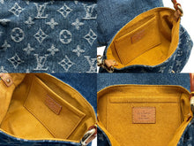 Load image into Gallery viewer, 極美品 LOUIS VUITTON ルイヴィトン ミニプリーティ ハンドバッグ M95050 モノグラムデニム レザー ブルー 中古 4b007724