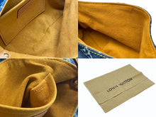Load image into Gallery viewer, 極美品 LOUIS VUITTON ルイヴィトン ミニプリーティ ハンドバッグ M95050 モノグラムデニム レザー ブルー 中古 4b007724
