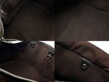 画像をギャラリービューアに読み込む, LOUIS VUITTON ルイヴィトン ボストン バッグ キーポル バンドリエール 45 チャップマン ブラザーズ ダミエ キャンバス ブラウン N42700 PVC レザー シルバー金具 美品 中古 4b007725