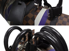 画像をギャラリービューアに読み込む, LOUIS VUITTON ルイヴィトン ボストン バッグ キーポル バンドリエール 45 チャップマン ブラザーズ ダミエ キャンバス ブラウン N42700 PVC レザー シルバー金具 美品 中古 4b007725