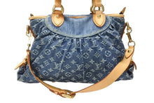 Load image into Gallery viewer, LOUIS VUITTON ルイヴィトン ネオカヴィMM ハンドバッグ M95349 2WAY モノグラム デニム ゴールド金具 美品 中古 4b007726