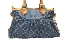 Load image into Gallery viewer, LOUIS VUITTON ルイヴィトン ネオカヴィMM ハンドバッグ M95349 2WAY モノグラム デニム ゴールド金具 美品 中古 4b007726
