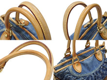 Load image into Gallery viewer, LOUIS VUITTON ルイヴィトン ネオカヴィMM ハンドバッグ M95349 2WAY モノグラム デニム ゴールド金具 美品 中古 4b007726