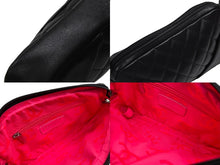 画像をギャラリービューアに読み込む, 極美品 CHANEL シャネル ポーチ ハンドバッグ カンボンライン ココマーク 9番台 ブラック ブラック 中古 4b007727