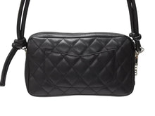 画像をギャラリービューアに読み込む, 極美品 CHANEL シャネル ポーチ ハンドバッグ カンボンライン ココマーク 9番台 ブラック ブラック 中古 4b007727