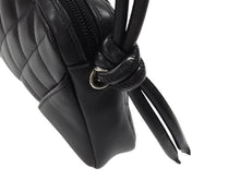 画像をギャラリービューアに読み込む, 極美品 CHANEL シャネル ポーチ ハンドバッグ カンボンライン ココマーク 9番台 ブラック ブラック 中古 4b007727