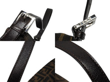 画像をギャラリービューアに読み込む, 極美品 FENDI フェンディ マンマバケット ワンショルダーバッグ 2145264240 ズッカ柄 キャンバス レザー ブラウン シルバー金具 中古 4b007732