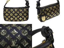 画像をギャラリービューアに読み込む, 極美品 LOUIS VUITTON ルイヴィトン ミニポシェットアクセソワール アクセサリーポーチ M60125 モノグラムエクリプス スパンコール 中古 4b007742