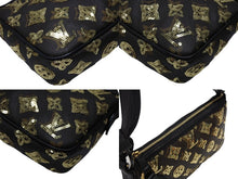 画像をギャラリービューアに読み込む, 極美品 LOUIS VUITTON ルイヴィトン ミニポシェットアクセソワール アクセサリーポーチ M60125 モノグラムエクリプス スパンコール 中古 4b007742