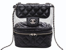 画像をギャラリービューアに読み込む, 極美品 CHANEL シャネル チェーンショルダーバッグ A57826 25番台 ココマーク キルティング カーフスキン PVC ブラック シルバー金具 中古 4b007743