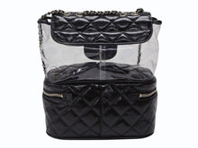 画像をギャラリービューアに読み込む, 極美品 CHANEL シャネル チェーンショルダーバッグ A57826 25番台 ココマーク キルティング カーフスキン PVC ブラック シルバー金具 中古 4b007743