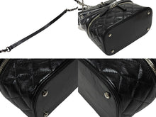 画像をギャラリービューアに読み込む, 極美品 CHANEL シャネル チェーンショルダーバッグ A57826 25番台 ココマーク キルティング カーフスキン PVC ブラック シルバー金具 中古 4b007743