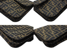 画像をギャラリービューアに読み込む, 極美品 FENDI フェンディ マンマバケット ワンショルダーバッグ キャンバス レザー ブラウン シルバー金具 中古 4b007745