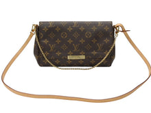 画像をギャラリービューアに読み込む, 極美品 LOUIS VUITTON ルイヴィトン モノグラム フェイボリットMM ショルダーバッグ M40718 ブラウン ゴールド金具 中古 4b007748