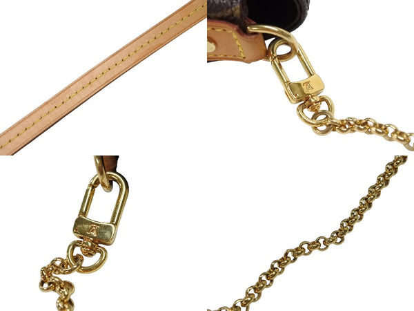 極美品 LOUIS VUITTON ルイヴィトン モノグラム フェイボリットMM ショルダーバッグ M40718 ブラウン ゴールド金具 中古 4b007748