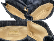 画像をギャラリービューアに読み込む, 極美品 CHANEL シャネル 夜行飛行 チェーンショルダーバッグ A31929 10番台 ココマーク デニム ネイビー パッチ 刺繍 ゴールド金具 中古 4b007750