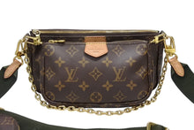 画像をギャラリービューアに読み込む, LOUIS VUITTON ルイヴィトン モノグラム ミュルティポシェット アクセソワール カーキ ショルダーバッグ M44813 美品 中古 4b007751
