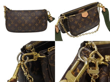 画像をギャラリービューアに読み込む, LOUIS VUITTON ルイヴィトン モノグラム ミュルティポシェット アクセソワール カーキ ショルダーバッグ M44813 美品 中古 4b007751