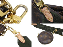 画像をギャラリービューアに読み込む, LOUIS VUITTON ルイヴィトン モノグラム ミュルティポシェット アクセソワール カーキ ショルダーバッグ M44813 美品 中古 4b007751