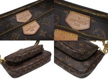 画像をギャラリービューアに読み込む, LOUIS VUITTON ルイヴィトン モノグラム ミュルティポシェット アクセソワール カーキ ショルダーバッグ M44813 美品 中古 4b007751