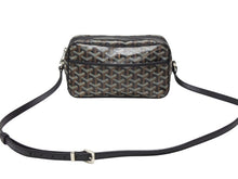 画像をギャラリービューアに読み込む, 極美品 GOYARD ゴヤール カップヴェールPMバッグ ショルダーバッグ CAPVE2PMLTY01CL01P ブラック PVC レザー シルバー金具 中古 4b007752