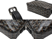 画像をギャラリービューアに読み込む, 極美品 GOYARD ゴヤール カップヴェールPMバッグ ショルダーバッグ CAPVE2PMLTY01CL01P ブラック PVC レザー シルバー金具 中古 4b007752