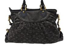 Load image into Gallery viewer, 極美品 LOUIS VUITTON ルイヴィトン LV ネオカヴィ MM ハンドバッグ M95351 モノグラム デニム ブラック 2WAY ゴールド金具 中古 4b007754