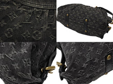 Load image into Gallery viewer, 極美品 LOUIS VUITTON ルイヴィトン LV ネオカヴィ MM ハンドバッグ M95351 モノグラム デニム ブラック 2WAY ゴールド金具 中古 4b007754