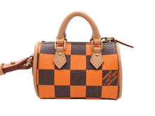 画像をギャラリービューアに読み込む, 新品未使用 LOUIS VUITTON ルイヴィトン ポーチ ダミエ ポップ ミニ スピーディ チャーム R94096 サンプル品 オレンジ 中古 4b007755