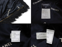 画像をギャラリービューアに読み込む, 極美品 CHANEL シャネル ファージャケット ココマーク総柄 ベージュ ブラック サイズ42 P03723 中古 4b007757