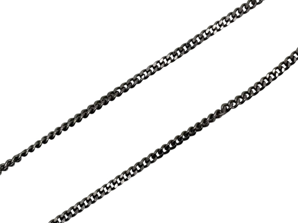 CHANEL Double here mark necklace 09A stamp Weight 11.0g Clear logo Silver hardware Good condition Used 4b007758