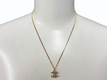 画像をギャラリービューアに読み込む, 極美品 CHANEL シャネル ラインストーン ココマーク ネックレス 01A刻印 重量6.0g ゴールド金具 中古 4b007759