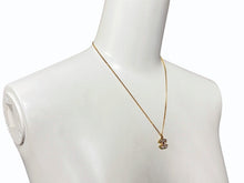 画像をギャラリービューアに読み込む, 極美品 CHANEL シャネル ラインストーン ココマーク ネックレス 01A刻印 重量6.0g ゴールド金具 中古 4b007759