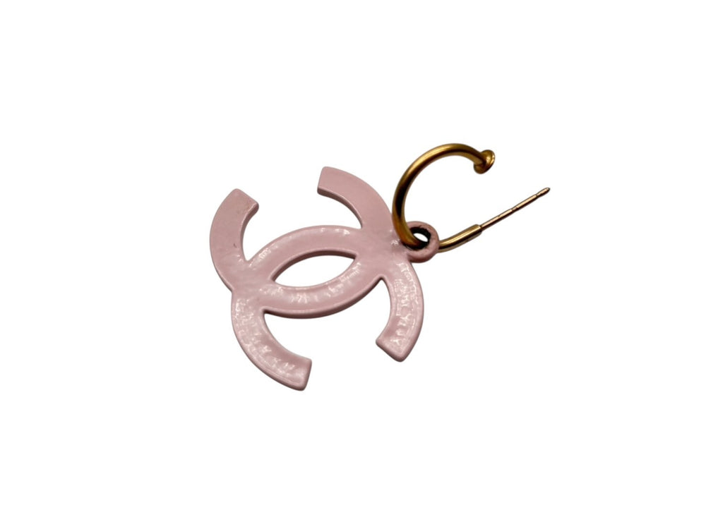 CHANEL シャネル ココマーク スイング フック ピアス 03S刻印 重量 6.0g ピンク ゴールド金具 美品 中古 4b007760