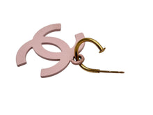 画像をギャラリービューアに読み込む, CHANEL シャネル ココマーク スイング フック ピアス 03S刻印 重量 6.0g ピンク ゴールド金具 美品 中古 4b007760