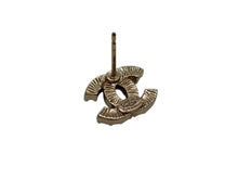 画像をギャラリービューアに読み込む, 新品同様 CHANEL シャネル ココマーク ラインストーン 両耳ピアス 02A刻印 重量 4.9g ゴールド 中古 4b006477