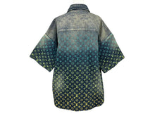 画像をギャラリービューアに読み込む, 極美品 LOUIS VUITTON ルイヴィトン レインボーモノグラム デニムシャツ RM231 YM4 HOS72X インディゴ マルチカラー コットン サイズXL 中古 4b007762