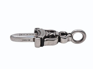 CHROME HEARTS クロムハーツ ダブルダガー ペンダント シルバーネックレストップ シルバー925 21.8g 美品 中古 4b007765