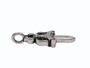 CHROME HEARTS クロムハーツ ダブルダガー ペンダント シルバーネックレストップ シルバー925 21.8g 美品 中古 4b007765