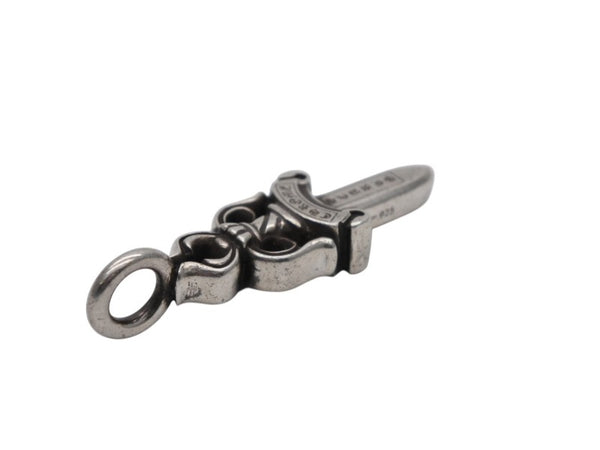 CHROME HEARTS クロムハーツ ダブルダガー ペンダント シルバーネックレストップ シルバー925 21.8g 美品 中古 4b007765
