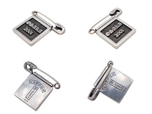 画像をギャラリービューアに読み込む, CHROME HEARTS クロムハーツ フレームド ピンバッチ 2001年 大阪限定 シルバー925 9,0g 美品 中古 4b007766