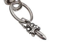 画像をギャラリービューアに読み込む, CHROME HEARTS クロムハーツ シルバーキーチェーン CLP CHN CLASSIC-L クラシックリンク 2LINK 重量約51.5g シルバー925 美品 中古 4b007767