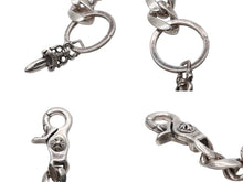 画像をギャラリービューアに読み込む, CHROME HEARTS クロムハーツ シルバーキーチェーン CLP CHN CLASSIC-L クラシックリンク 2LINK 重量約51.5g シルバー925 美品 中古 4b007767
