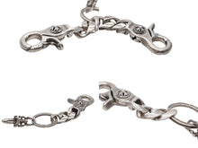 画像をギャラリービューアに読み込む, CHROME HEARTS クロムハーツ シルバーキーチェーン CLP CHN CLASSIC-L クラシックリンク 2LINK 重量約51.5g シルバー925 美品 中古 4b007767