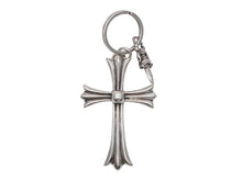 画像をギャラリービューアに読み込む, CHROME HEARTS クロムハーツ ラージクロス キーリング ダガー 重量約51.2g STERLING刻印 スターリングシルバー 美品 中古 4b007768